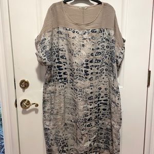 Lingo L’Arno Italian made linen dress 2X